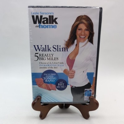 Leslie Sansone Walk Slim 5 Really Big Miles Includes Toning Band DVD New Sealed