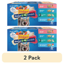 2 pack Purina Friskies Pate Seafood Favorites, Wet Cat Food, 5.5oz Cans, 32 Pack