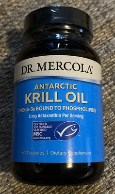 Dr. Mercola Antarctic Krill Oil 60 Capsules EXP 11/2025