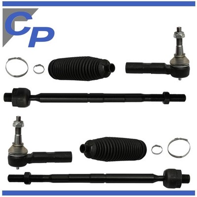 2 Spurstangen für Chrysler 300 C Touring vorne und Lenkmanschetten links rechts