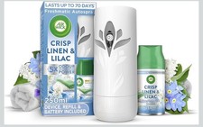 Air Wick Automatic Spray Kit Crisp Linen & Lilac 1 Gadget + 2 Refills each