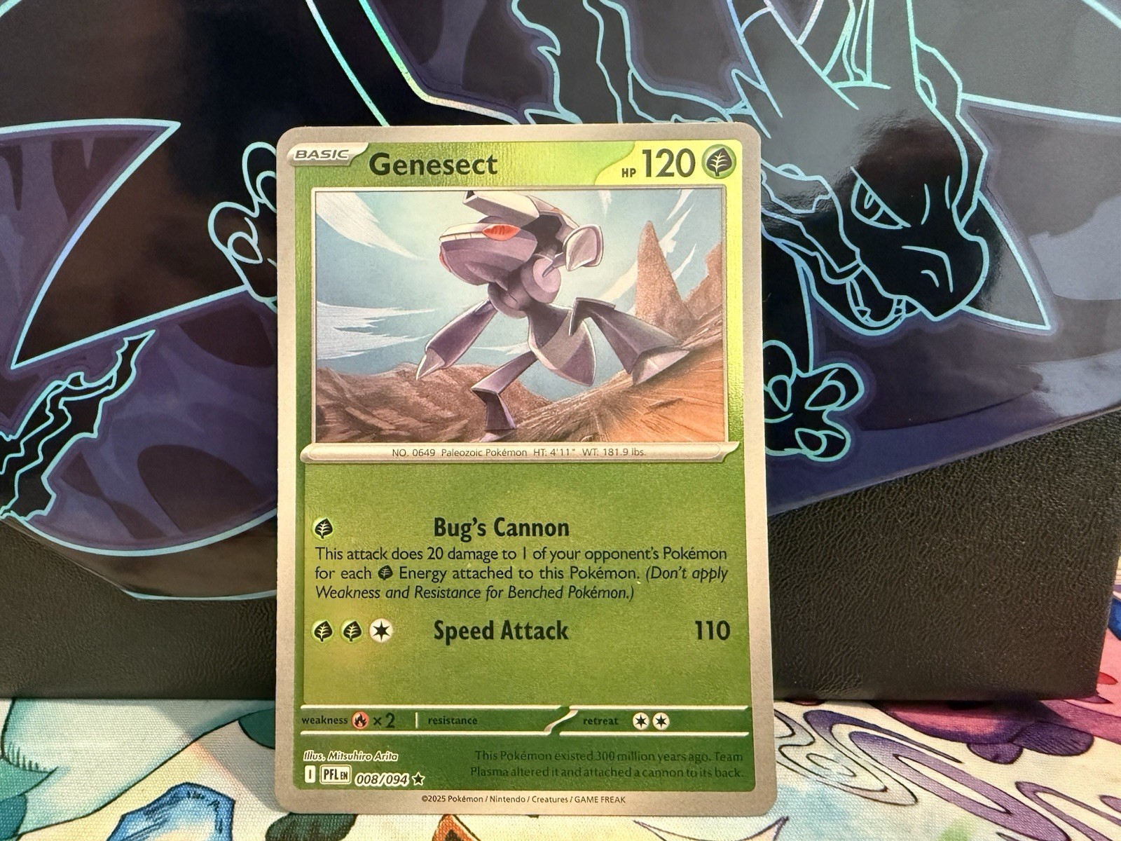 Pokémon TCG Genesect 008/094 Phantasmal Flames Reverse Holo NM