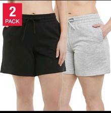 Danskin, 2 Pk - Ladies' Soft Active Shorts  French Terry Size: Small NWT