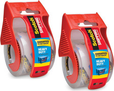 Heavy Duty Packaging Tape, 2 Inches X 800 Inches, Clear - 2 Count