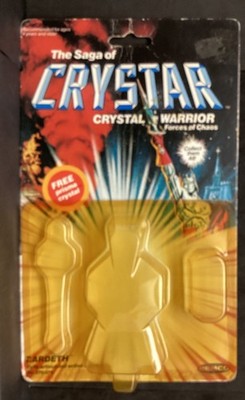 Crystar Remco 1982 Original Card Back and Bubble for ZARDETH Evil Wizard