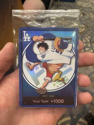 2026 ONE PIECE x Los Angeles Dodgers Monkey D. Luffy DON!! Promo Card