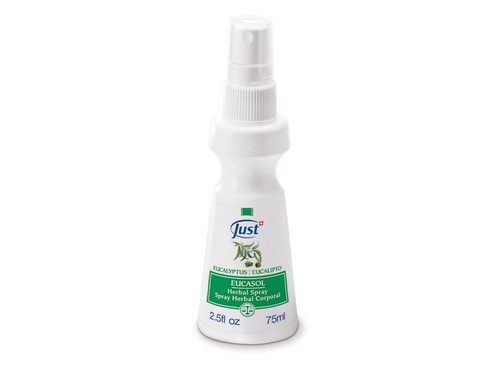 Swiss JUST Eucasol Spray Herbal Corporal 2.5fl oz 75ml Eucalipto Eucalyptus