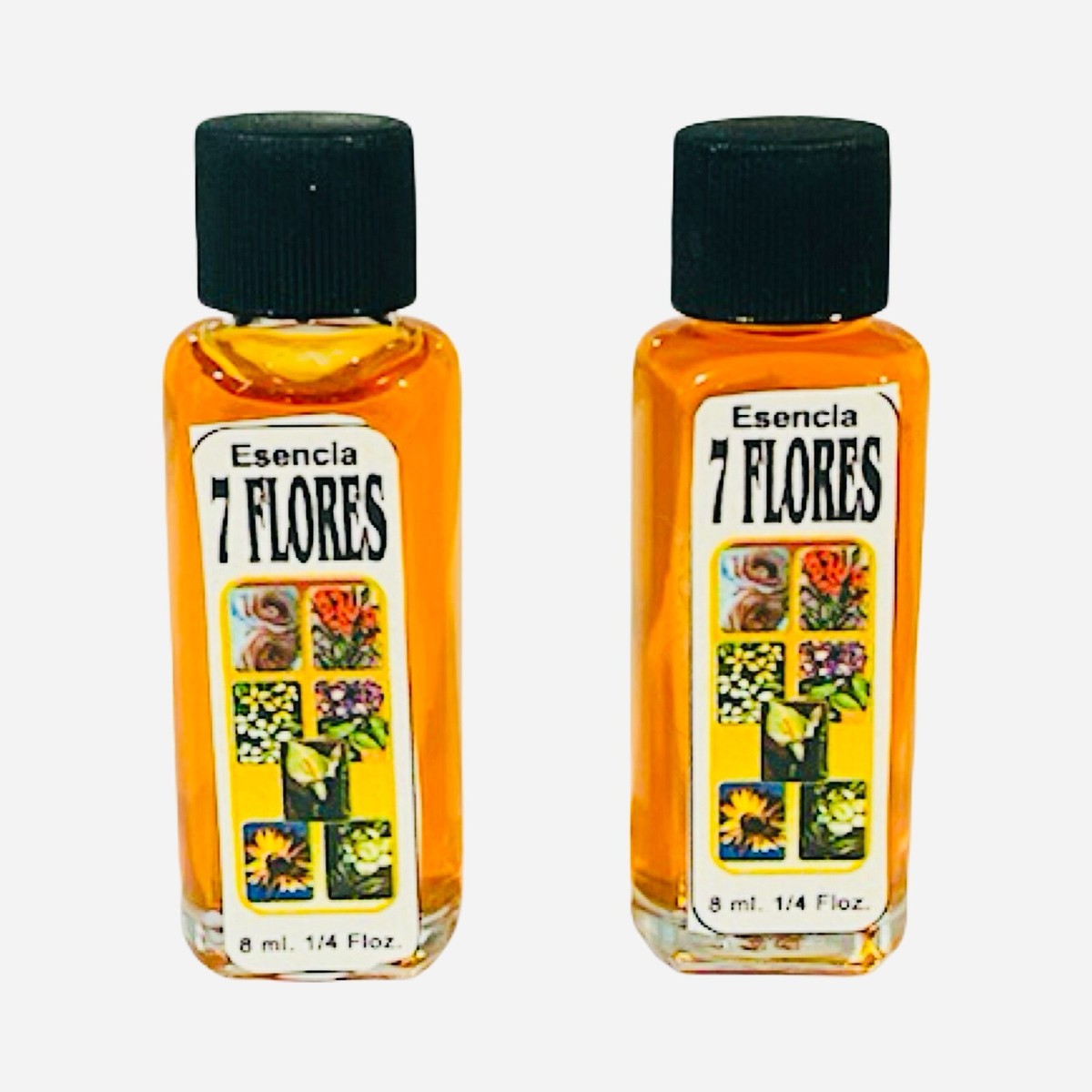 精油オイル7種 2826-5/5 2PACK- 7 FLORES Aceite Perfume Esencia Para Limpias Buena Suerte