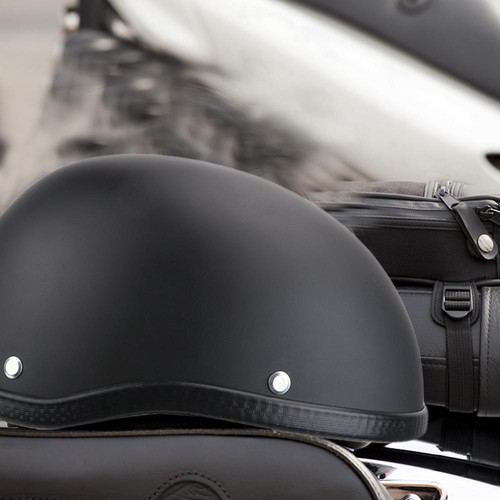 Nuovo Leggero Moto MTB Beanie Mezzo Casco Scooter Novità Skid Cap Chopper - Foto 21 di 24
