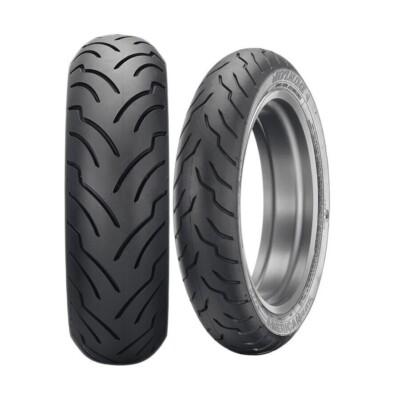 DUNLOP AMERICAN ELITE BLACKWALL HARLEY TIRE SET 130