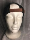 Woman’s Unisex Baseball Cap  Hat Black Adj Leather Back Americana Sun Summer — photo 5