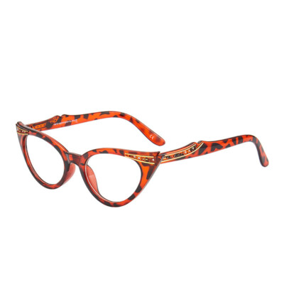 Women's Retro Cat Eye Rhinestone Resin Lens Reading Glass Eyeglasses +1.0-4.0
