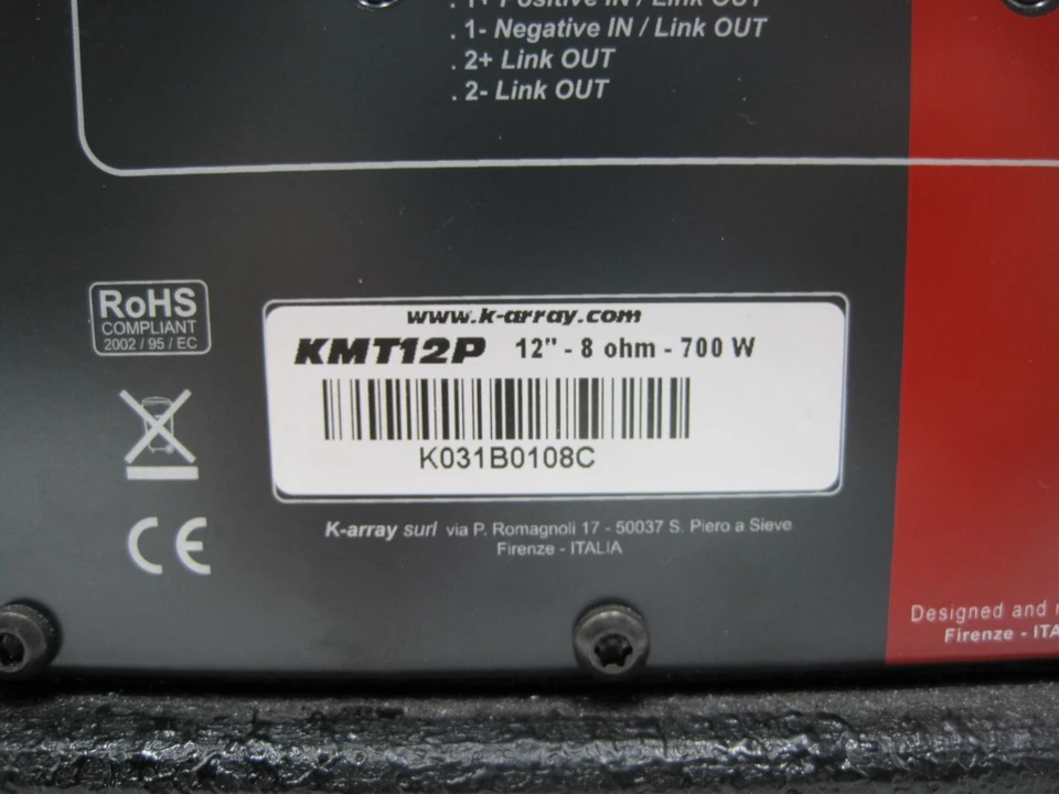 K-Array KMT12P Sub Ultra Light High Power Passive 12" Subwoofer  NICE! - Image 4 of 4