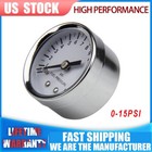 1561 Oil Fuel Pressure Gauge 0-15PSI Chrome 1-1/2 In. Low Pressure 1.5" Diameter