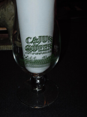 Cajun Queen Port of New Orleans Drink Glass Mint in Original Box.