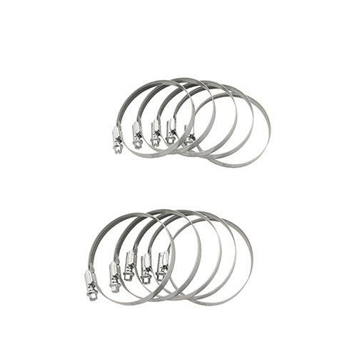 Collier de serrage métal robuste 60x80 mm avec bande pleine en acier pour serrage haute pression