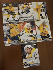 Nashville Predators 2023-24 UD Series 2 Team Set (7 Cards)