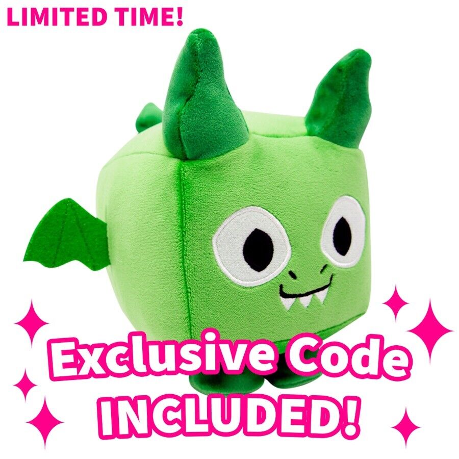 Roblox Big Games Pet Simulator X Dragon Plush Redeemable CODE INCLUDED