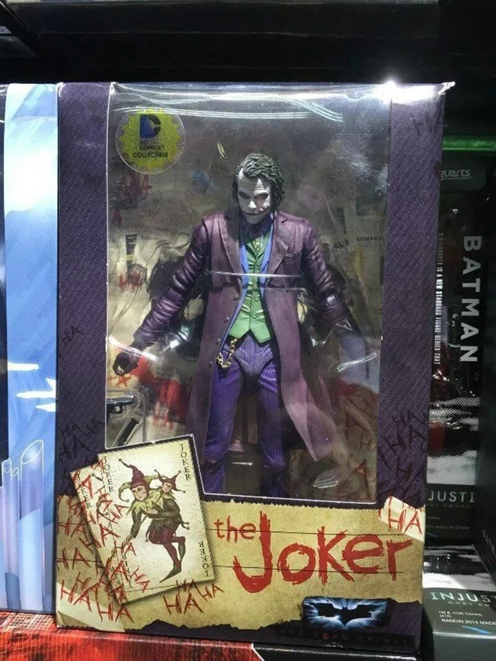 NECA DC Comics Batman Dark Knight Heath Ledger Joker 7" Action Figure Toy Boxed - Image 4 of 4