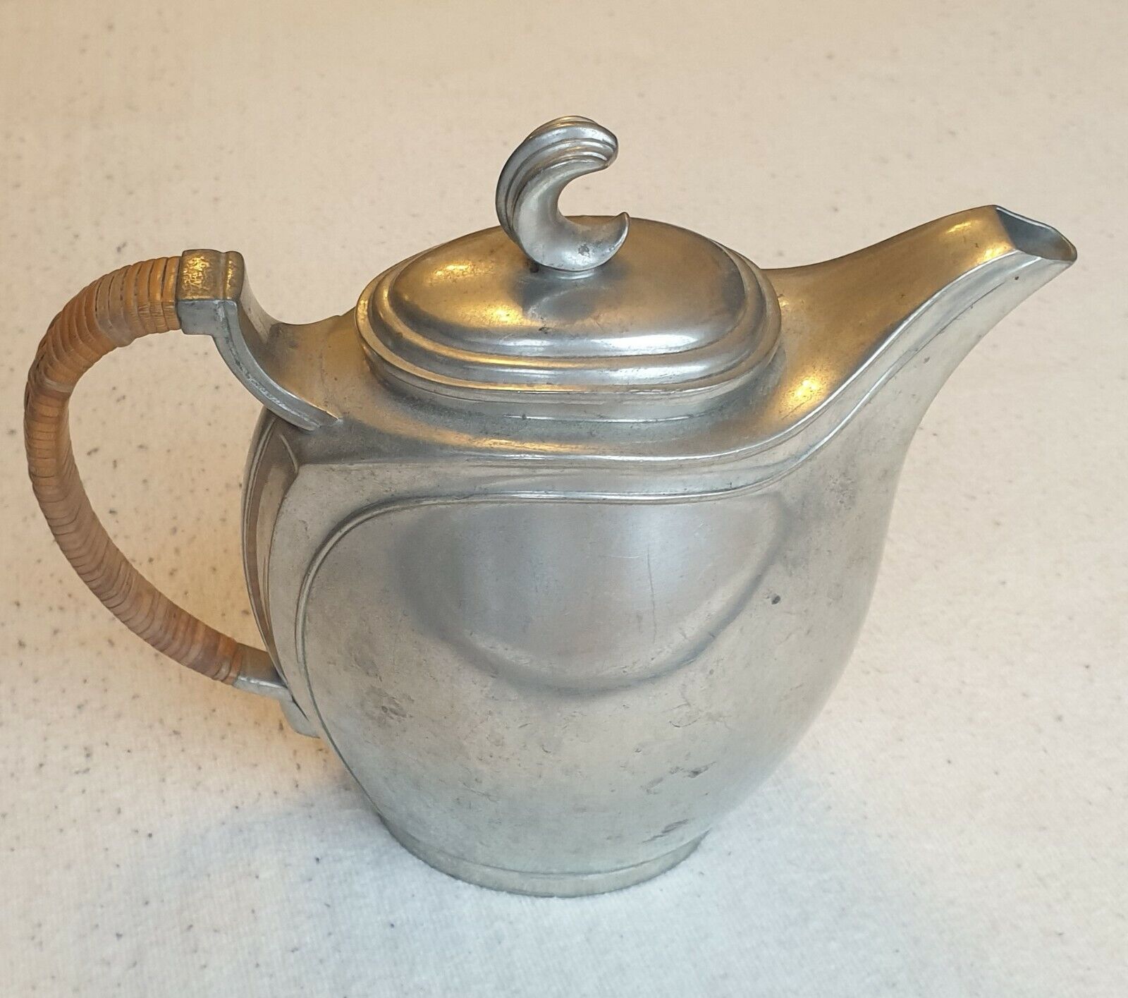 Just Andersen Danish 1884–1943 original art deco tea pot silver