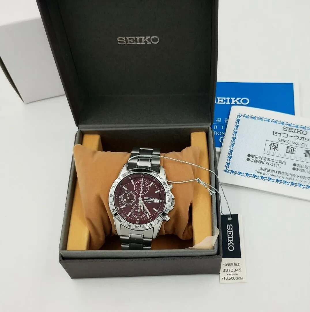 SEIKO SPIRIT SBTQ045 Chronograph Men's Watch Red Limited Model