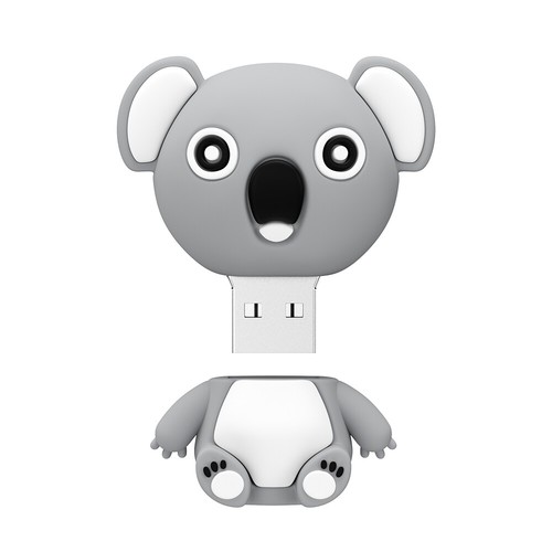 Cartoon Koala USB Flash Drive 32GB – Cute Silicone Animal Memory Stick - 第 2/5 張圖片