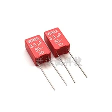 2pcs/20pcs Germany WIMA 50V 335 3.3UF 50V MKS2 Pitch 5mm Film Audio capacitor