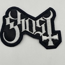 Ghost Rock Band Patch: Sew On, Quality Embroidery, 3 1/2  X 2  