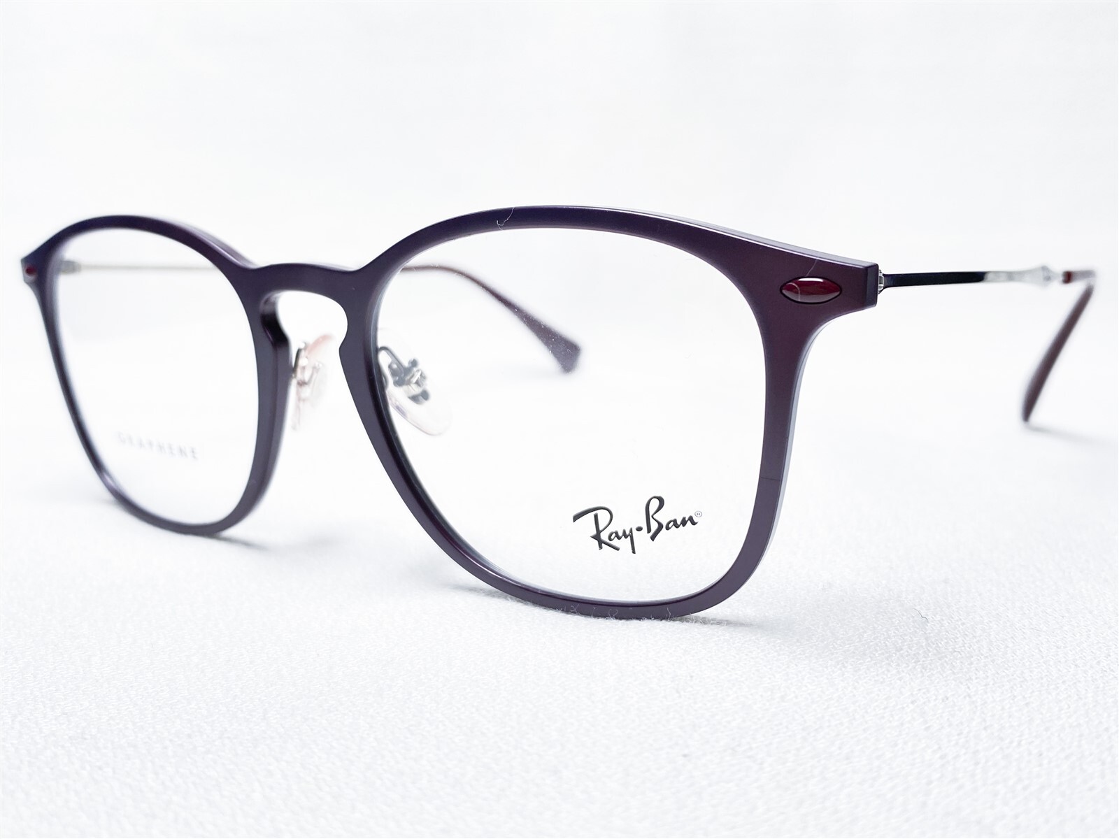 NEW Ray Ban Graphene RB8954 8031 Mens Violet Square Eyeglasses Frames ...