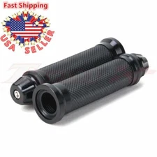 Motorcycle 7/8" Hand Grips Handle Bar Gel Black For KT Honda CBR600RR 1000RR US