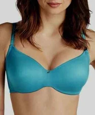 Le Mystere Evolution Unlined Underwire Blue Bra L35656 Women’s Size 32DD/E