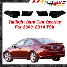 For 2009-2014 Acura Tsx Rear Light Tail Brake Light Tinted Dark Smoked Overlay For 2009-2014 Acura Tsx Rear Light Tail Brake Light Tinted Dark Smoked Overlay
