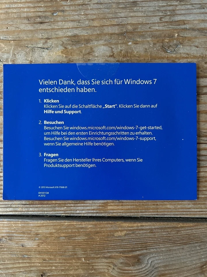 Windows 7 Home Premium, 64 bit SP1 / DVD, Deutsch ,SB Ware mit MwSt Rechnung - Bild 3 von 3