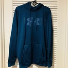 Under Armour HOODIE Mens TEAL XXL ColdGear Hoodie Big Logo Sweatshirt (1320748)