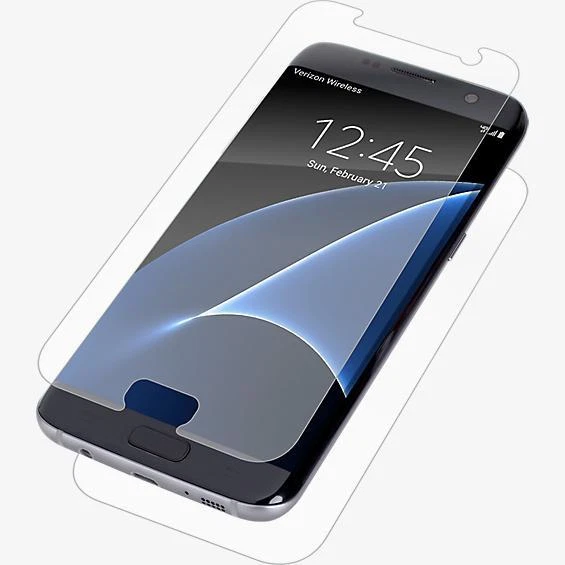 Zagg Samsung Galaxy S7 Edge Invisible Shield HD Dry Full-Body Screen Protector - Image 2 of 2