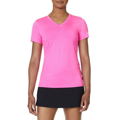 FILA Short Sleeve V-Neck Womens Tennis Shirt