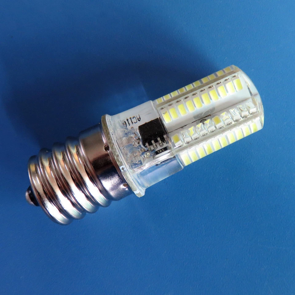 10pcs E17 Intermediate C9 LED Light Microwave Bulb 80 3014 SMD Lamp White 110V - Image 2 of 3