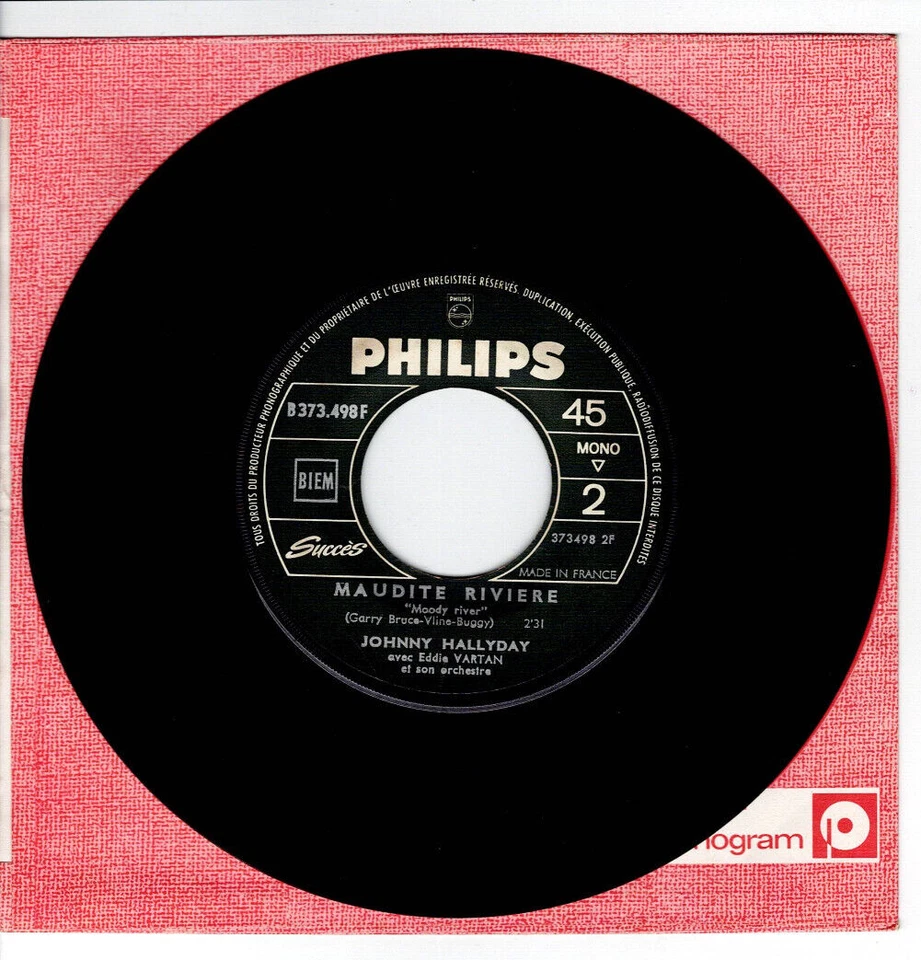 Johnny HALLYDAY Johnny lui dit adieu étiquette JUKEBOX 7" 45 tours SP - Photo 4/4