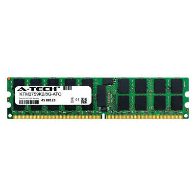 Barrette Mémoire Serveur 4 Go DDR2 PC2-5300 ECC RDIMM - A-Tech (équiv. Kingston KTM2759K2/8G)