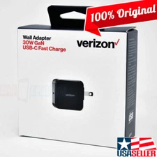 Verizon GaN 30W Fast Charge USB-C Wall Charger for Galaxy S23/S22/S21/Ultra/Note