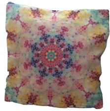 Double Print Mandala Cushion Cover. 45cm x 45cm