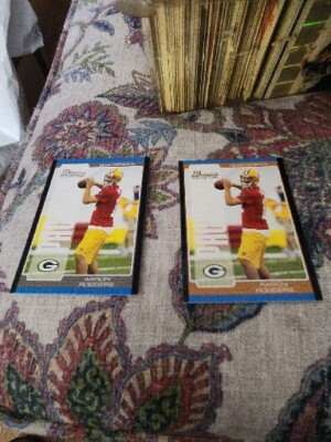 Aaron Rodgers 2005 bowman Silver foil #112 + Gold Foil #112