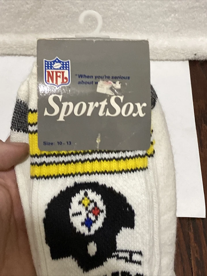 Calcetines de tubo vintage de los Steelers de la NFL NUEVOS CON ETIQUETAS SPORTSOX ENVÍO GRATUITO Foto 3 de 4