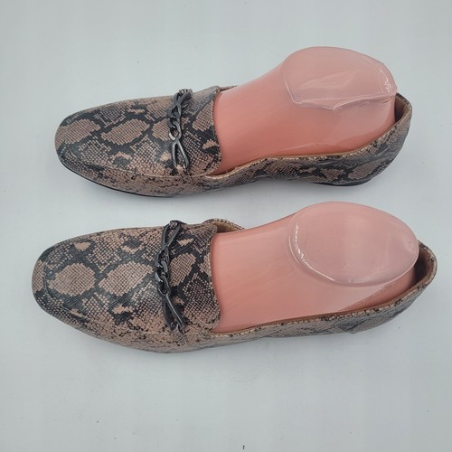 NEW Naturalizer Loafers Kayden, Nude Snake Vegan Leather Women's Shoe Size 8.5M - Picture 4 of 11