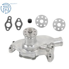 High Volume Water Pump Aluminum Short Polish For 1955-85 Chevy Sbc 283 327 350