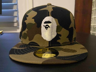 A Bathing Ape x New Era 59Fifty Camo Cap 7 1/4 | eBay