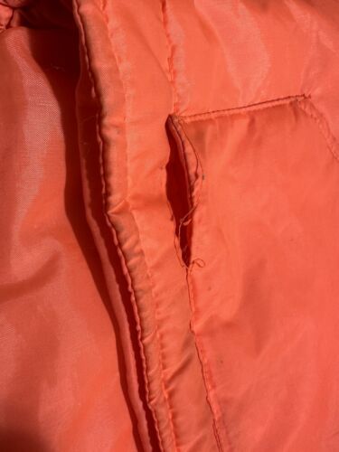 Elkmont Blaze Orange Puffer Weste Herren XL Chore Zip Vintage - Bild 7 von 19