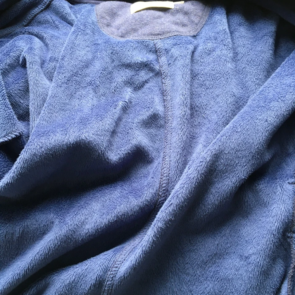 UGG Womens sz Small Blue Fleece Lined Belted Long Sleeve Robe - Image 4 of 4