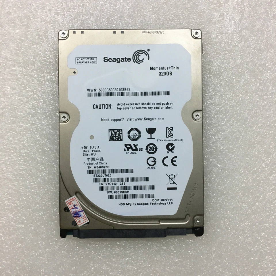 Seagate ST320LT020 Momentus Thin 320 GB 7mm 2.5" SATA Internal Laptop Hard Drive - Image 2 of 3