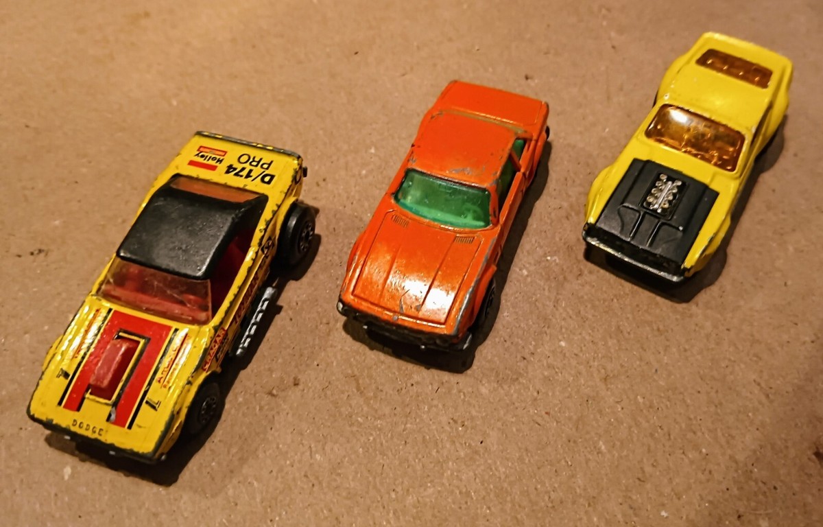 SET of 3: Vintage MATCHBOX SUPERFAST '72 MUSTANG, '76 BMW & '75